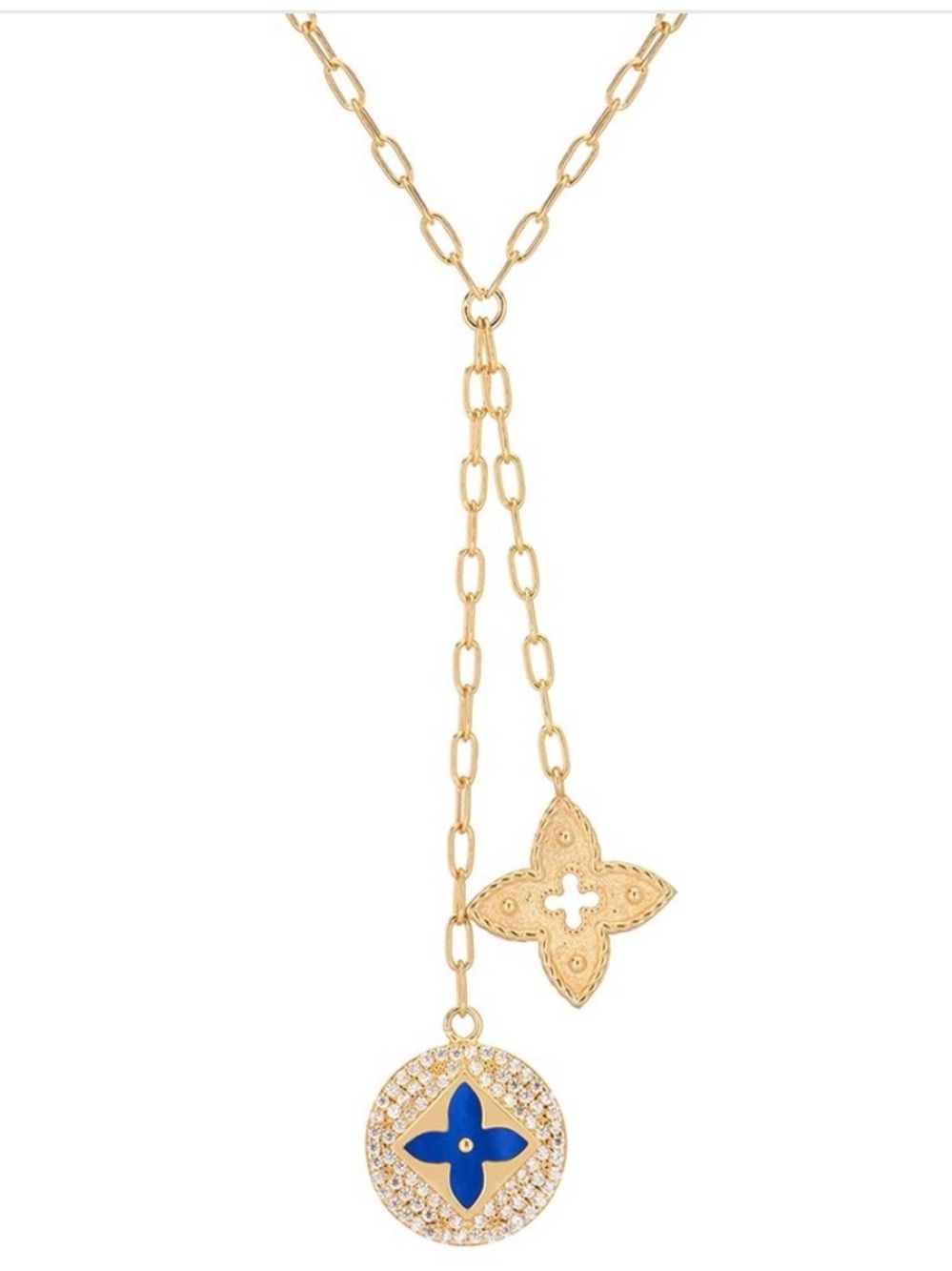 Gabi Rielle
Modern Touch Collection 14K Over Silver CZ Braided
Clover Necklace